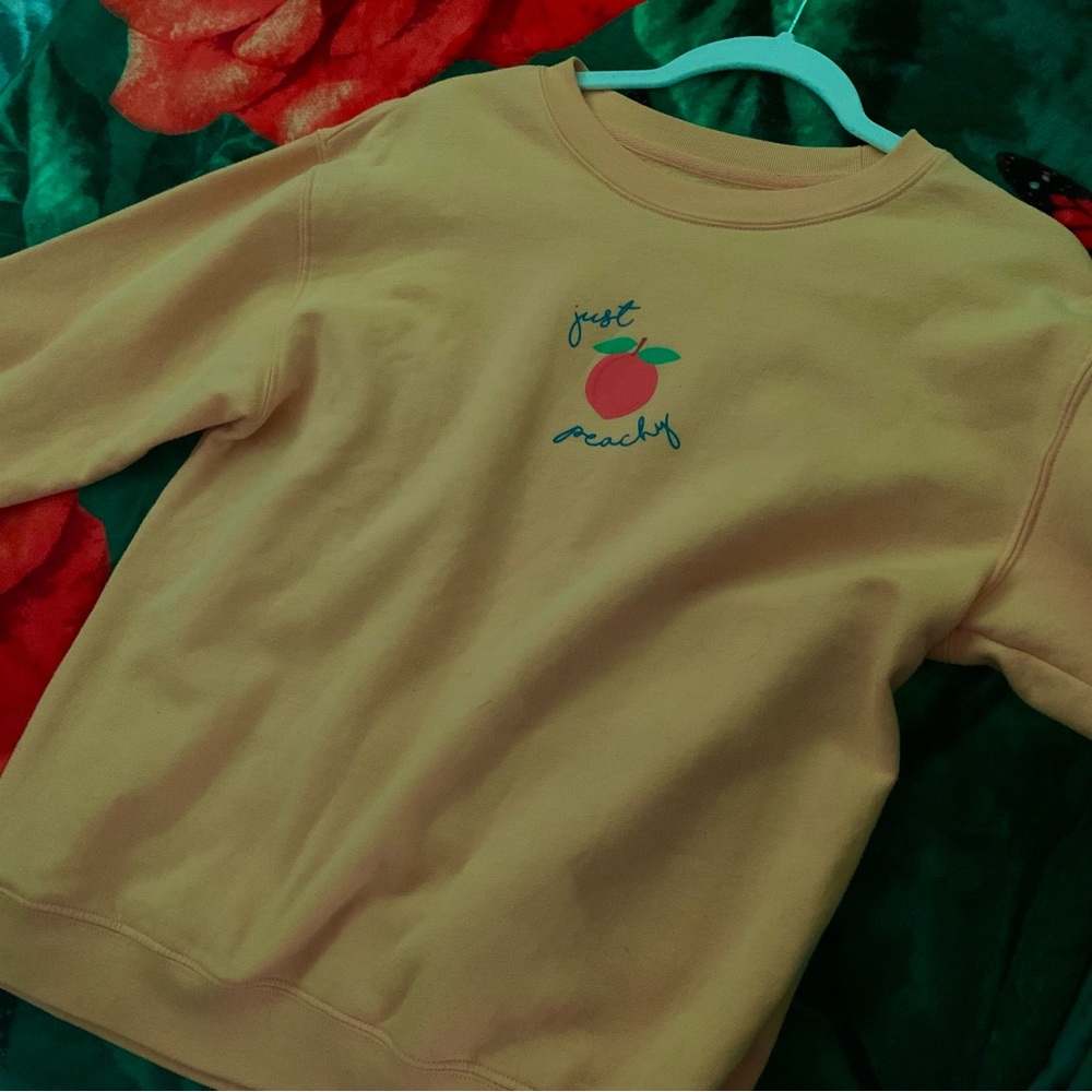 Just peachy sweatshirt